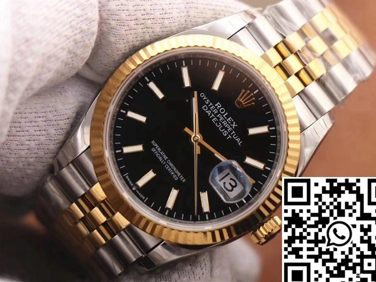 Rolex Datejust Factory Dial 126233 EW Black 0731